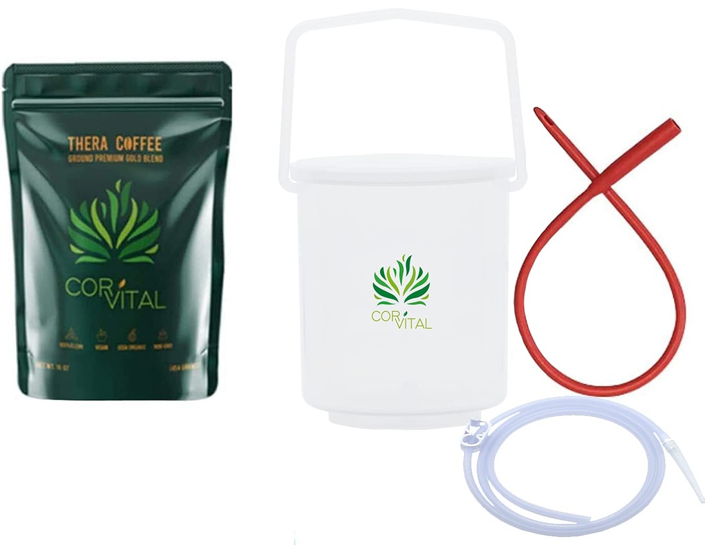 1. LB Enema Kahvesi ile Kolon İçin Kahve Enema Kiti - Gerson Ev Enema Kit - Enema Kova Kit - Terapi Roast Coffee Detox Cleanse - Enema Kahve Organik
