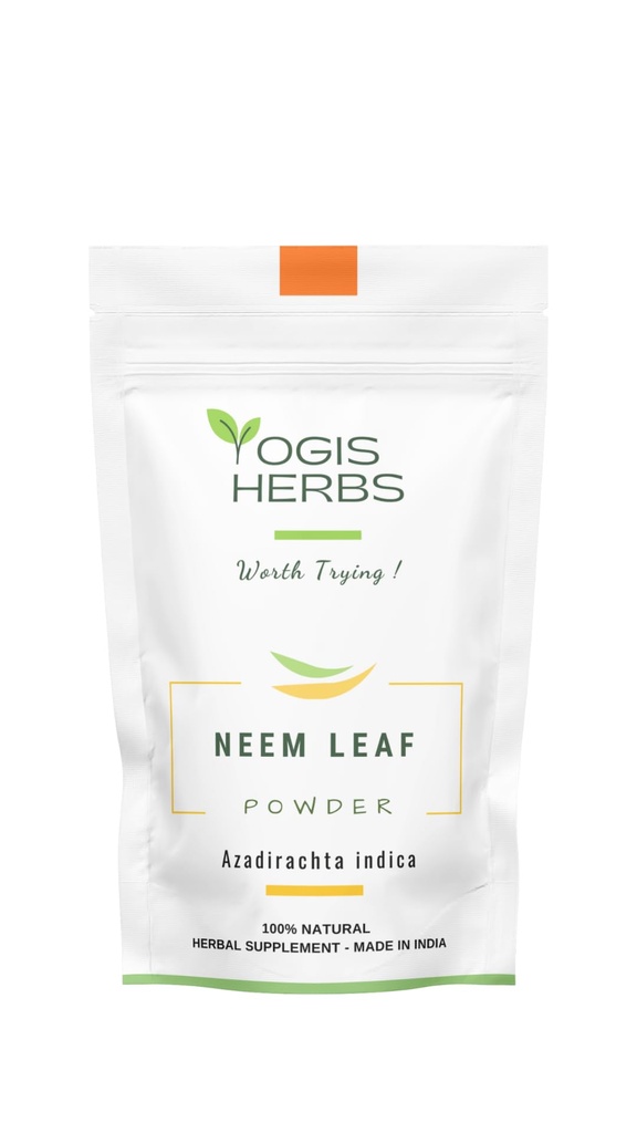 YOGIS HERBS Neem Leaf Toz – Saf Azadirachta Indica for Detoxification, Immune Support, and Clear Skin – 100% Natural Herbal Supplement (1 Lb)
