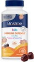 Biostime Kids bağışıklık desteği dişilleri / (Ages 4+) | Vitaminler D&C + çinko & Probiyotikler | Eklenmemiş Sugar |Kids Immune Defense Fruity Bites | Top 9 allergens | 60