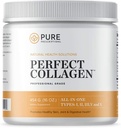 Pure Hydrolyzed Multi Collagen Po Protein Toz Supplement - Tip I, II, III, V, X - 5 Grass Fed, Wild Caught Food Sourced Collagen - 16 oz Pouch - Flavorless