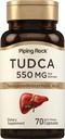 Piping Rock Tudca Supplement | 550 mg | 70 Capsules | Tauroursodeoxycholic Acid | Non-GMO, Gluten Free