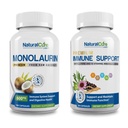 Natural Cure Labs Bundle: Premium Monolaurin 600mg + Immune Support