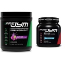 Pre JYM Grape Candy Pre Workout, Post JYM Active Matrix Post-Workout with BCAAs, Kretine HCI, Beta-Alanine | 30 Hizmet
