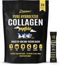 Premium Collagen, Toz, 30 Sticks Travel Packets (Type I, III), Unflavored Collagen Protein Tozu Go, Hydrolyzed Collagen, for Skin Hair Nail Joint, 10g per Service, Paleo & Keto