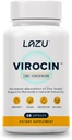 Lazu Virocin - çinko Supplement - çinko Ionophore | çinko, C vitamini, Vitamin D3 | Geliştirilmiş Immune Desteği ve Hızlı Aborpsiyon | 60 Capsules