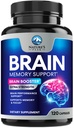 Beyin Memory Supplement - Concentration için 3X Güçlü Nootropics, Clarity & Focus Support - Beth Health Cognitive Vitamins with Bacopa, Phosphatidylserine & DMAE, Beyin Takls, 120 Capsules