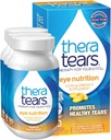 TheraTears 1200 mg Omega 3 Supplement for Eye Beslenme, Organik Flaxseed Triglyceride Fish Oil and Vitamin E, 90 Count (Pack of 3)