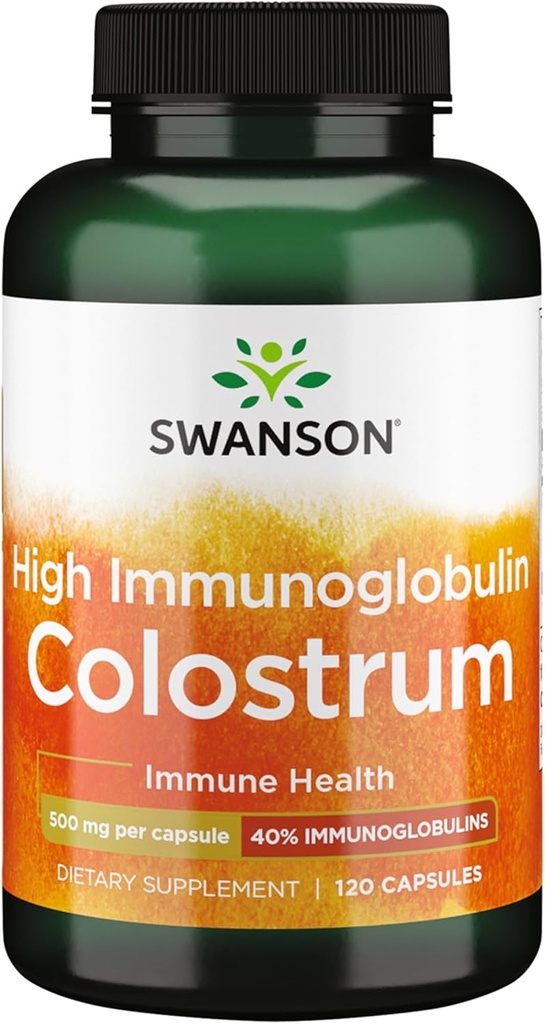 Swanson High Ig Colostrum 500 Milligrams 120 Κάψουλες