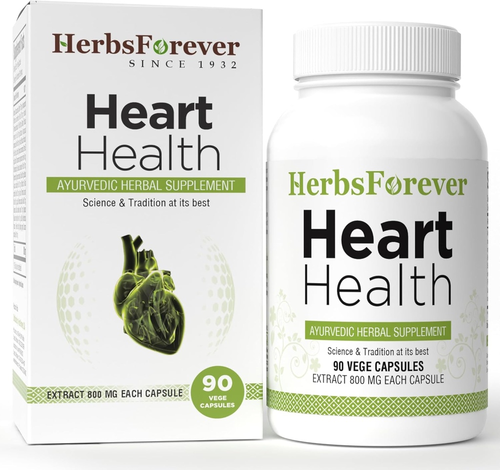 Herbsforever Heart Health Capsules Heart Supplement Kalp Sağlığı 90 Capsules