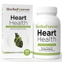 Herbsforever Heart Health- Cardiovasculer Support, Heart Welness | Anti Stress with Ashwagandha, Guggulipid,Terminalia Arjuna,Cinnamon,Garlic,Indian Gooseberry+13 Herb Extracts|90 Veg Capsules|800mg