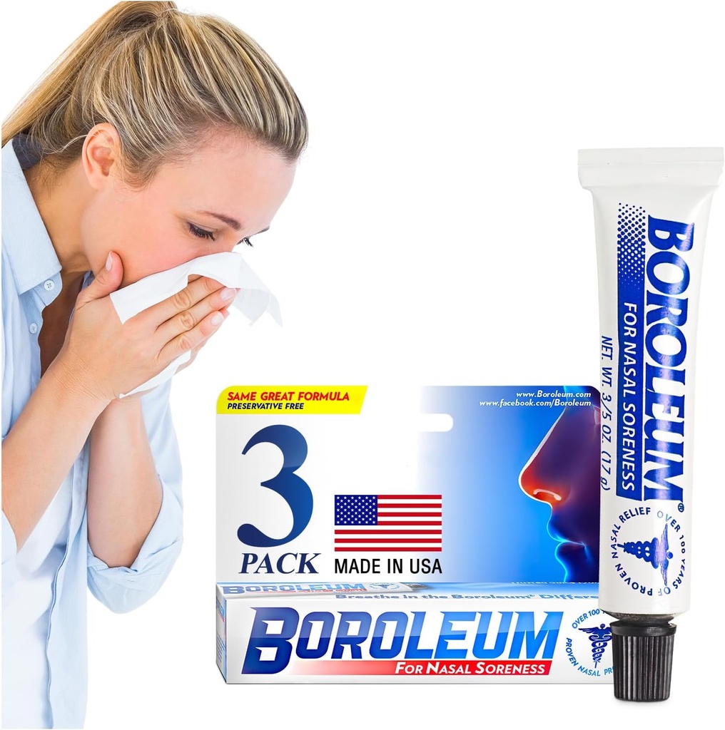 Boroleum Kuru Relief Nasal Soreness & Thingsy Nose Relief | Medicated Nasal Gel ve Moisturizer