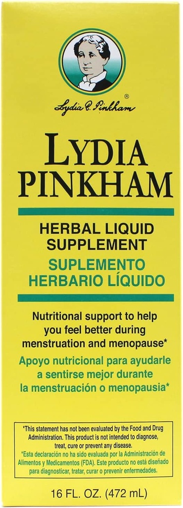 Lydia Pinkham Herbal Liquid, 16oz Per Şişe
