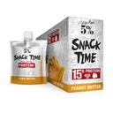 Zengin Piana% 5 Beslenme Snack Time | Squeezable Protein Shots | Yüksek Protein Snack Pouches | Egg White Peanut Butter Protein Snack | 10 Ülke (Peanut Butter)