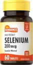 Sundance Selenium 200mcg | 60 Tabletler | Yüksek Potency Formula | Vejetaryen, Non-GMO ve Gluten Free Essential Mineral Supplement Supplement