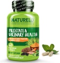 NATURELO Prostate & Urinary Health, Comprehensive Formula with Saw Palmetto, Pygeum, Tumeric, Plant Sterols, Broccoli και Lycopene, 60 κάψουλες χορτοφάγων