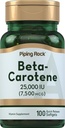 Piping Rock Beta Carotene 25000 IU Softgels | 7500 mcg | 100 Count | A Supplement | Non-GMO, Gluten Free