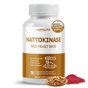NATTOKINASE 11-in-1 Formula - Red Yeast Rice Coenzyme Q-10 Quercetin, Milk Thistle, Resveratrol - Non-GMO, Gluten-Free, Soy-Free