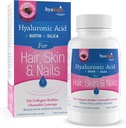Hyalogic Hair Skin & Nails Hyaluronic Acid Collagen Builder – Delicious Berry Flavored Collagen Boost Chewable Lozenges – Sugar Free Vegan Collagen Ideal Your Natural Beauty – 30 Count