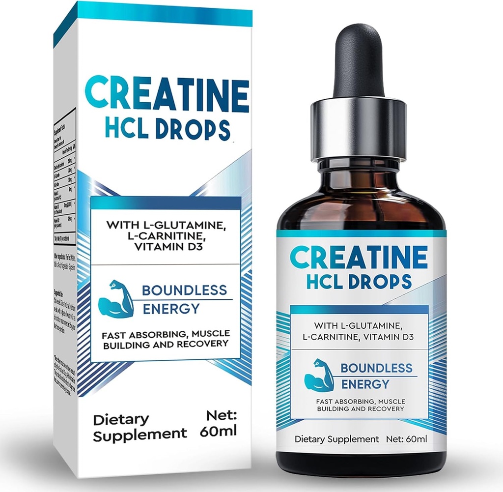 Willow Oil Co Tinatine HCL Drops for Men & Women,Fast Absorbing Liquid Kretine, Energy, Boost Strength - 2FL.OZ