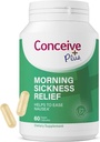 CONCEIVE PLUS Sabah Hastalığı Yardımı - Saf Kuru Ginger Toz - Nausea, Hareket & Stomach Discomfort duringlle - Essential for Waiting Moms - Non-GMO - 60 Vegan Capsules