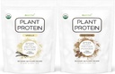 Saf Gıda: Probiyotiks ile Bitki bazlı Protein Toz | Organik, Temiz, Tüm Doğal, Vegan, Vejetaryen, Tüm Superfood Beslenme Tamamı Hayır Katkılarla Tamamlandı | DW (Vanilla + Chocolate)