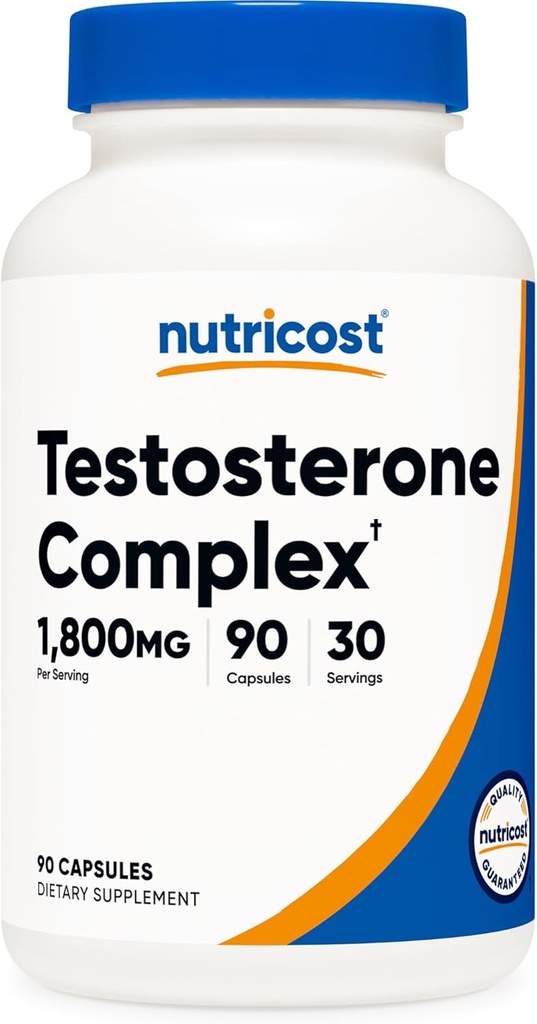 Nutricost testosteron Support Kompleksi (90 Capsules) -1800 mg Per