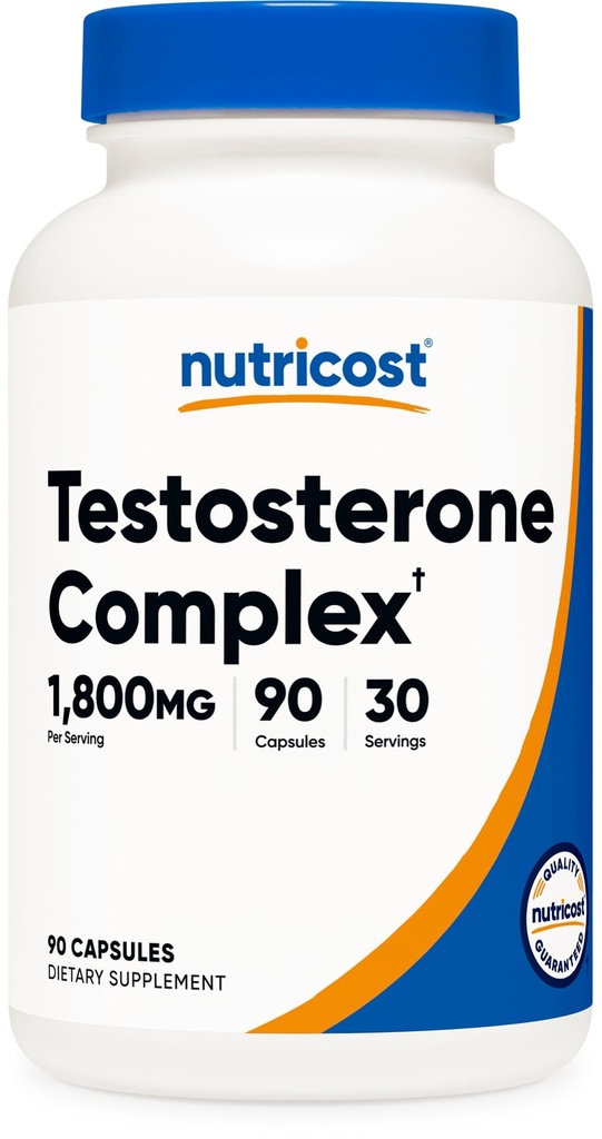 Nutricost testosteron Support Kompleksi (90 Capsules) -1800 mg Per