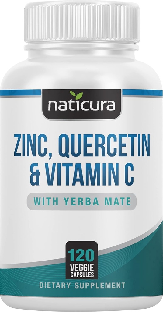 C ve Yerba Mate ile Vitamin - 4-in-1 Beslenme Immune Support Supplement - 120 Veggie Capsules - ABD'de Made in the USA