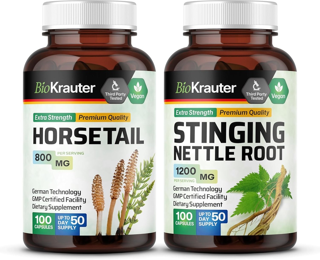 BIO KRAUTER Attail 100 Capsules & Sting Nettle 100 Capsules