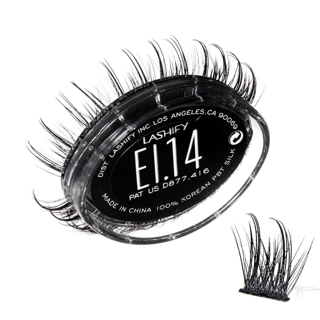 Lashify Extreme Ice 14mm Gossamer DIY Eyelash Extensions Refill, το πρώτο Ever Dual-Fibered Lash που διαθέτει τόσο λεπτές και χοντρές ίνες, μαύρο, εύκολο ψευδείς βλεφαρίδες