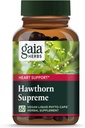 Gaia Herbs Hawthorn Supreme - Hawthorn Berry Supplement - Herbs Geleneksel olarak Kalp Sağlığını Desteklemek için kullanılır * - 60 Vegan Sıvı Phyto-Capsules (30-Day Supply)