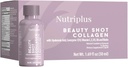 FARMASi Nutriplus Beauty Shot Collagen – Tip I & III Collagen with Hyaluronic Acid, Biotin & Vitamins, Sugar-Free Cranberry Flavor, 1.69 fl oz x 12 Shots