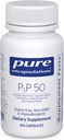 Pure Encapsulations P5P 50 - Active Vitamin B6 - Enerji Metabolism & Beyin Sağlığı * - Gluten Free & Non-GMO - 60 Capsules