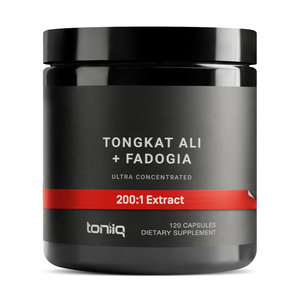 Tongkat Ali Fadogia Agrestis - Ultra High Potency 200:1 Tongkat Ali & 30:1 Fadogia Agrestis - 2% Ευρυκομανόνη - Εργαστήριο Τρίτου Μέρους Δοκιμασμένο - 120 κάψουλες