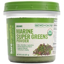 BareOrganics Marine Super Greens Powder – USDA Organic, Vegan, Gluten-Free, Non-GMO, BPA-Free, Superfood Powder with Organic Kelp, Spirulina & Chlorella - 8 oz