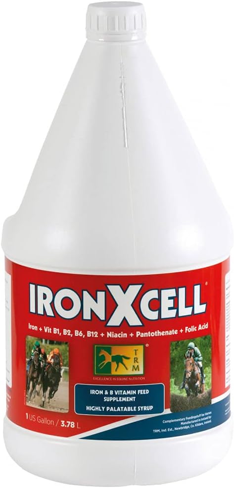 TRM IronXcell Sıvı At Sağlıklı Metabolism ve Hindgut | Artan Enerji ve Performans - 126 fl oz/1 ABD Gal (378 Liter) - 126 fl oz (1 ABD Gal)