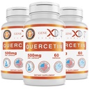 Genx Formulas Quercetin 500 mg (60 Capsules) Non-GMO, Gluten-Free (3 Pack)