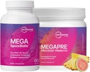 Mikrobiyom Laboratuvarları Mega ClaytoneBiotic (60 Capsules) + MegaPre (5.5 oz Toz) Probiyotik Prebiyotik - Spore-Based Probiyotik with Prebiyotik Fiber Toz