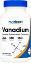 Nutricost Valvedium + Chromium 2mg 180 Vegetarian Capsules - Gluten Free, Non-GMO - Valvedium Supplement