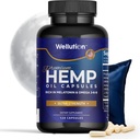 κάψουλες λαδιού κάνναβης WELUTION - 120 Count - Stress & Sleep support με Ashwagandha & Melatonin - Made in USA