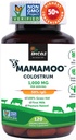 MamaMooTM Colostrum Toz >50% IgG, Grass Fed, First Non GMO Doğrulanmış Colostrum, Gut Health Bloating Immunity Skin & Hair, Contains 400+ Bioactive Nutrients, Party Third Lab Tested (120 Capsules)