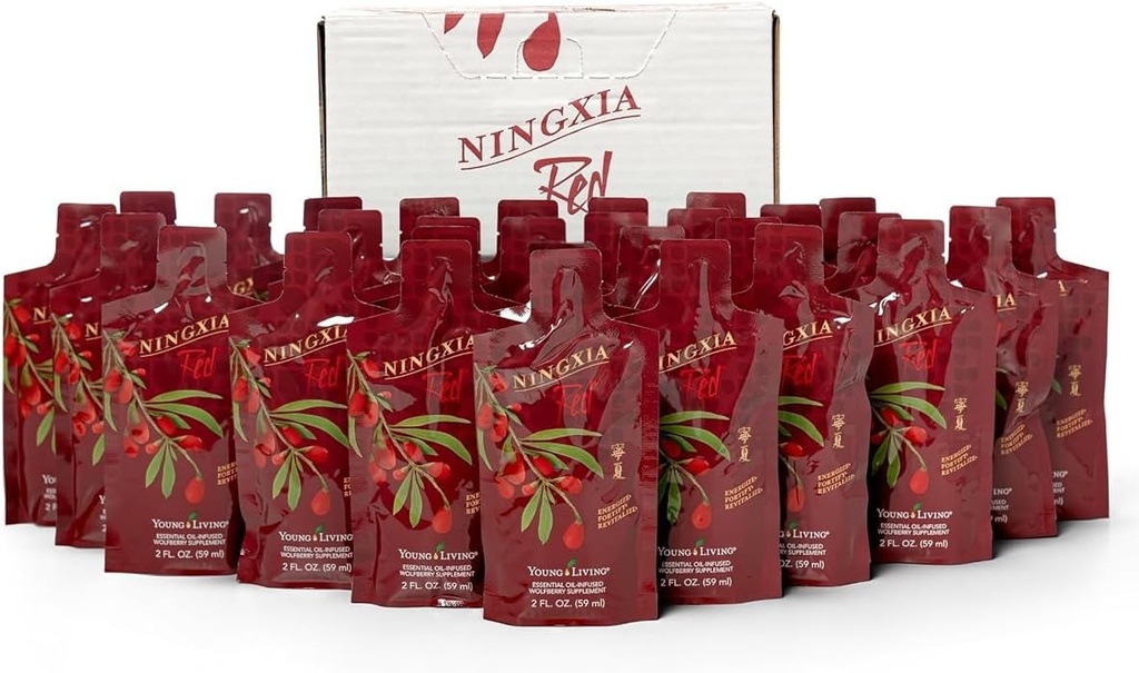 Young Living Ningxia Red Supplement - Fortify & Revitalize - 30 Pack, 2 fl oz Each