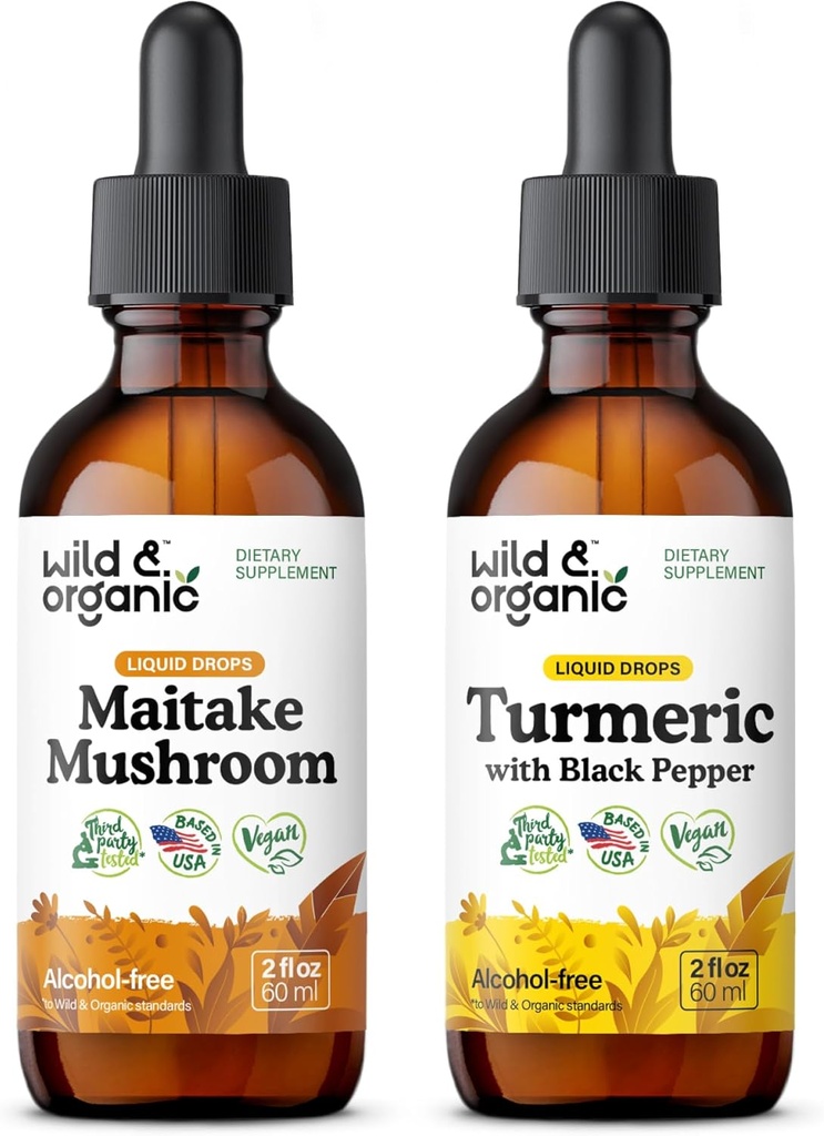 Μάιτακε Mushroom Βάμμα 2 fl oz & Turmeric Βάμμα 2 fl oz