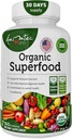 Organik Superfood Yeşiller Meyveleri ve Veggies Kompleksi - 14 Yeşil ve 14 Meyve ve Sebzeleri Anti Organikoksit Malzemelerde Alfalfa Rich ile Diyetsel Supplement
