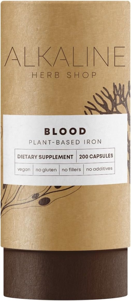 Herb Shop Blood Supplement 200 Capsules (Iron)
