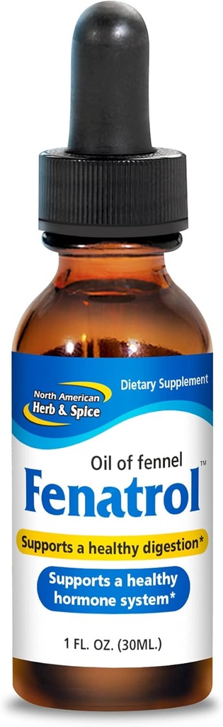 NORTH AMERICAN HERB & SPICE Fenatrol - 1 fl. oz. - Oil of Wild Fennel - Supports Healthy Digestion & a Healthy Hormonal & Urinary System - Non-GMO - 172 Servings