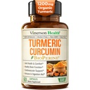 Turmeric Curcumin Supplement - 1200 mg Organik Turmeric + Tumeric Extract (% 95 Curcuminoids) Ortak Destek & Digestive Health - Turmeric Supplement - Pure Curcumin with Black Pepper - 60 Capsules