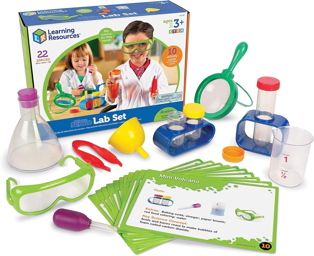 Öğrenme Kaynakları Birincil Bilim Lab Aktivitesi - Çocuklar için Deneyler, Kimya Toy, Pretend Play, STEM Projeler, Sınıflar, Öğretmen Malzemeleri, Erkek ve Kızlar için Montessori Hediyeleri,
