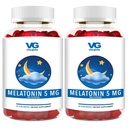VITA GLOBE Melatonin 5 mg Uyku Aid Gummy Vitamins- Non-GMO, Vegan ve Sleep Aid Supplement, Relieves Occasional Sleeplessness, 100 (Pack of 2)