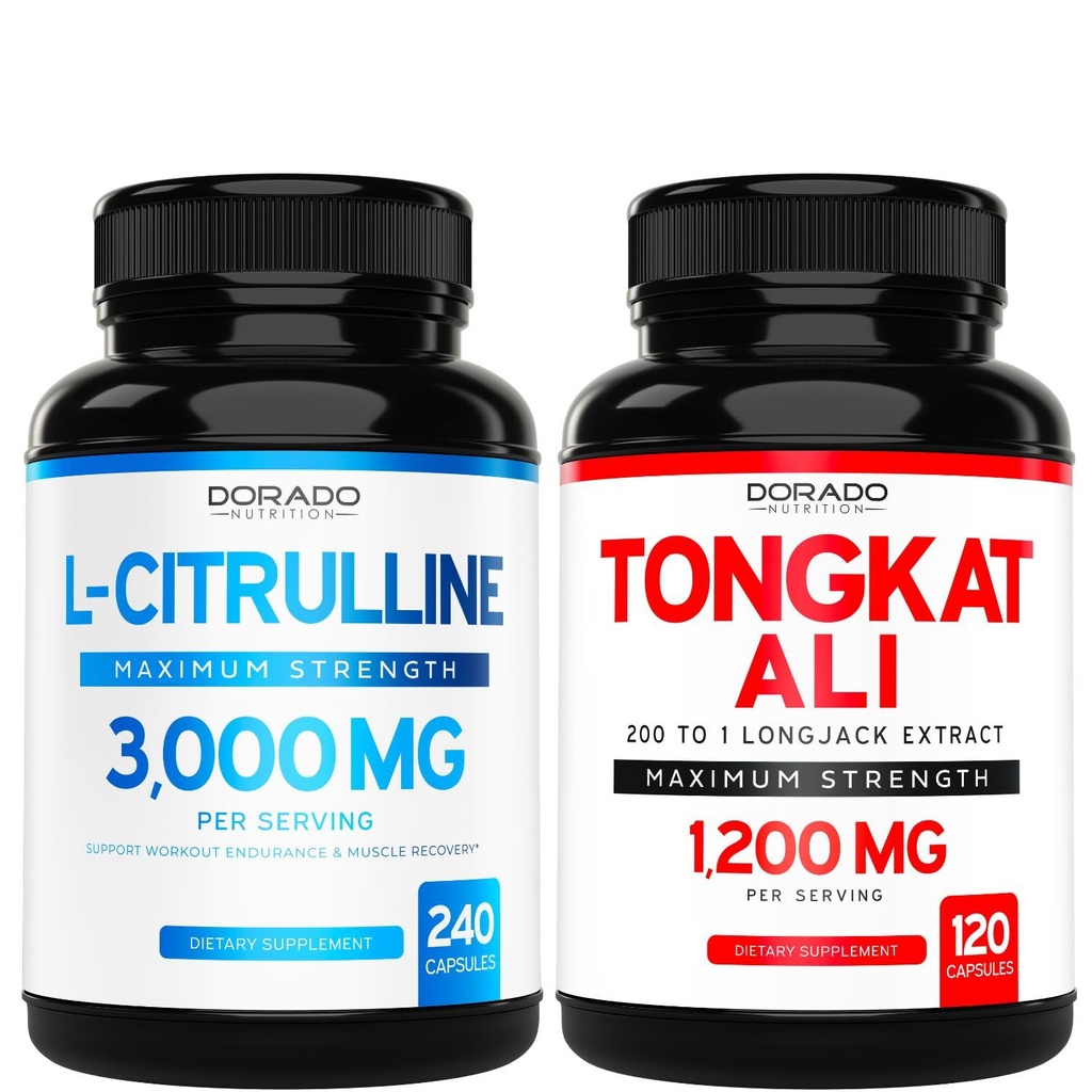 L Citrulline 3000 mg Supplement (240 Kont) L Arginine & Nitrik Çimento Pills - Tongkat Ali For Men 1200 mg 200 to 1 Ekstraksiyon - (120) Destek Güçlü,Drive & Athletic Performansı - Vegan & ABD Made